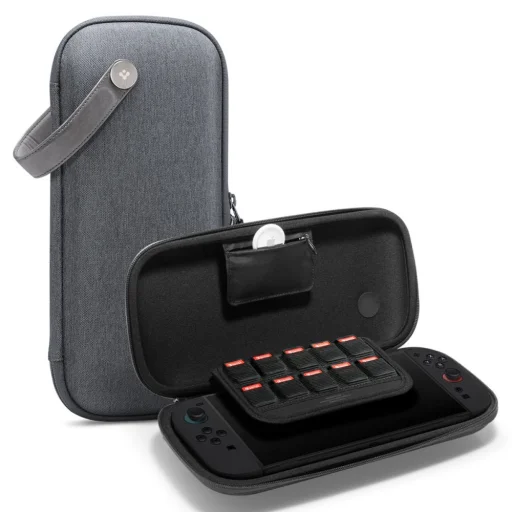 Spigen Klasden hordtáska Nintendo Switch 2 Szénszürke - 1
