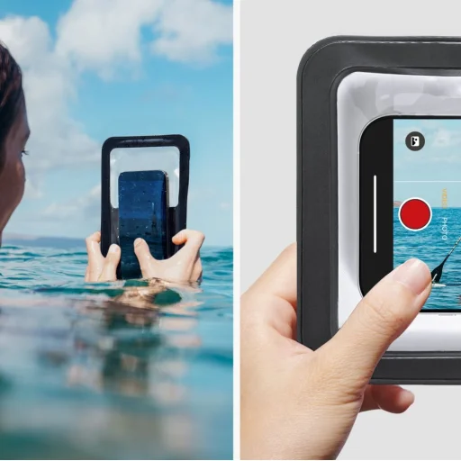  Spigen A603 Fekete Univerzális Vízálló Telefontok - 9