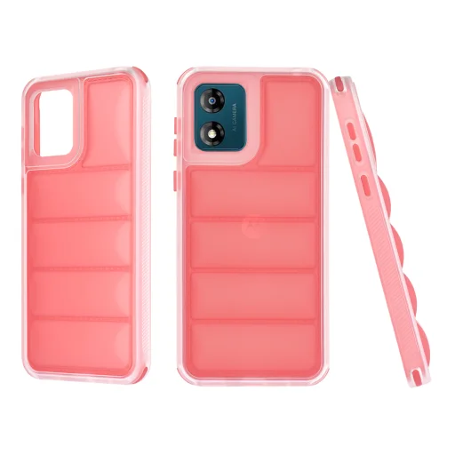 Techsuit – Motorola Moto E13 hullámvédő tok – Piros - 1