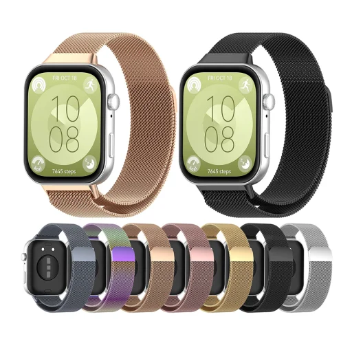 Huawei Watch Fit 3 - Techsuit óraszíj (W009) - Fekete - 5