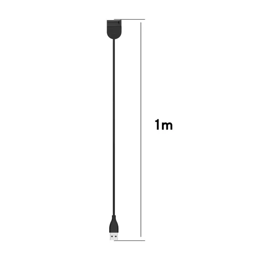 Techsuit - Vezeték nélküli töltőkábel okosórához (TXC1) - Xiaomi Mi Band 5/6/7-hez, USB, 3.5W, 1m - Fekete. - 7