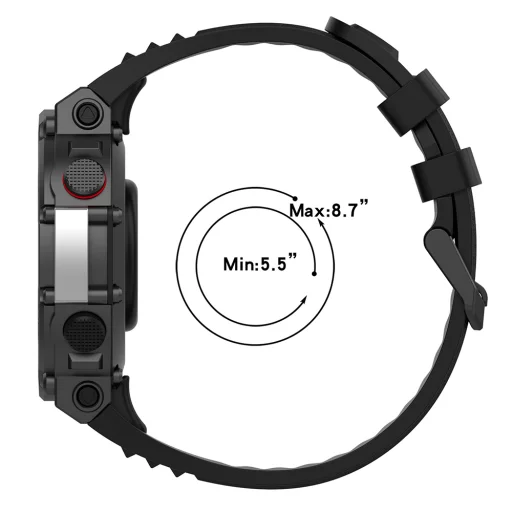 Amazfit T-Rex 2 / 2 óraszíj - Techsuit (W067) - Óceánkék / Tengerészkék - 4