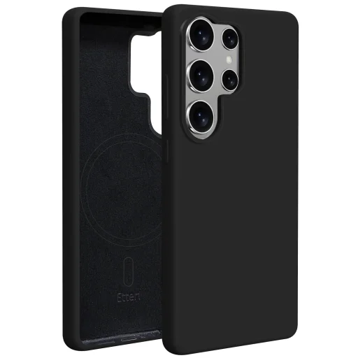  Samsung Galaxy S25 Ultra fekete Etteri Szilikon Mag tok - 1