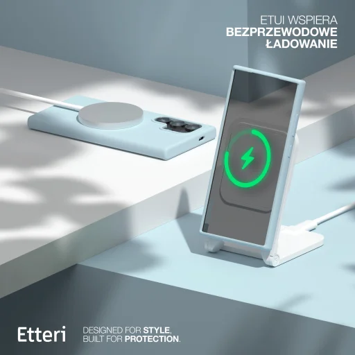  Samsung Galaxy S25 Ultra világoskék Etteri Szilikon Mag tok - 5