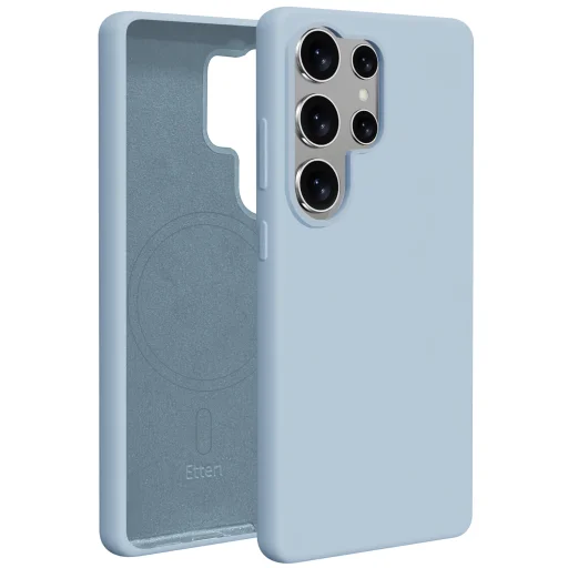  Samsung Galaxy S25 Ultra világoskék Etteri Szilikon Mag tok - 1