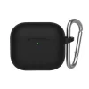 Blueo - Folyékony szilikon védőtok - AirPods 4-hez - Fekete tok - 2