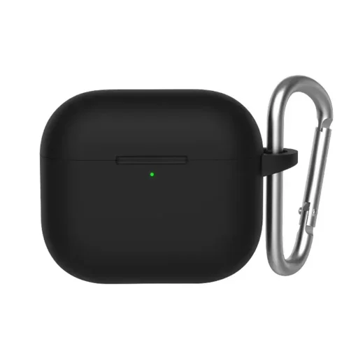 Blueo - Folyékony szilikon védőtok - AirPods 4-hez - Fekete tok - 2