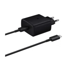 Eredeti fali töltő Samsung 45W + USB-C - USB-C kábel EP-TA845 GP-PTU020SOFBQ Fekete (bulk EU)