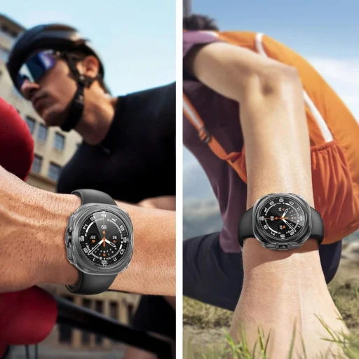 Tech-protect Defense Samsung Galaxy Watch 8 Classic (46 mm) átlátszó tok - 2