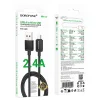 Borofone Kábel BX120 Placer - USB - Micro USB - 2,4A 1 méter fekete thumbnail