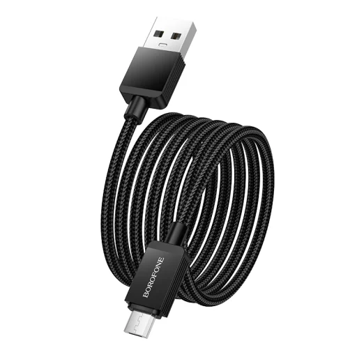 Borofone Kábel BX120 Placer - USB - Micro USB - 2,4A 1 méter fekete - 3