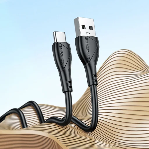 Borofone Kábel BX121 Energia - USB C-típusú - 3A 1 méter fekete - 4