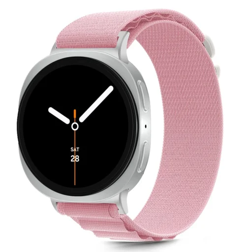 Tech-protect Nylon Pro Samsung Galaxy Watch 8 / Classic (40 / 44 / 46 mm) rózsaszín óraszíj - 2