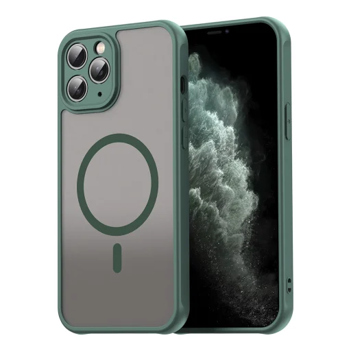 iPhone 11 Pro Max - Techsuit - HaloFrost II MagSafe tok - Zöld. - 1