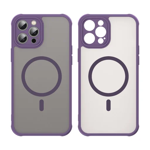 Techsuit - HaloFrost II MagSafe - iPhone 12 Pro Max - Fialové puzdro - 2