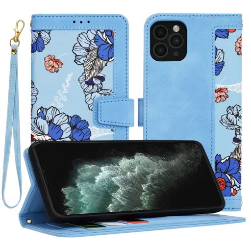 iPhone 11 Pro Max tok - Techsuit - FlipCraft - Élénk kék - 1