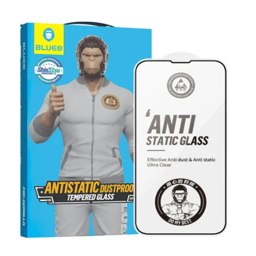 Blueo - Antisztatikus HD Üveg - iPhone 12 Pro Max - Fekete - 1