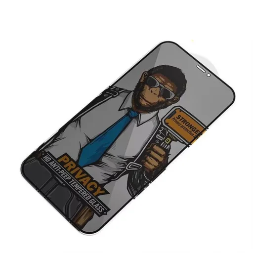 Blueo - Adatvédelmi Üveg - iPhone 12 Pro Max - Fekete - 3