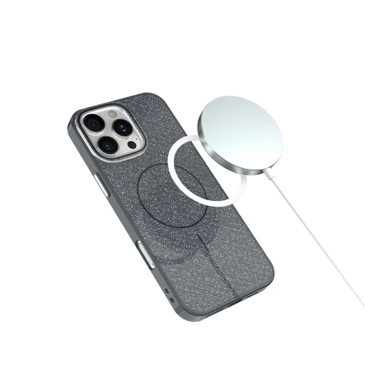  iPhone 17 Air 6,6" fekete Csillogó Vékony Mag tok - 6