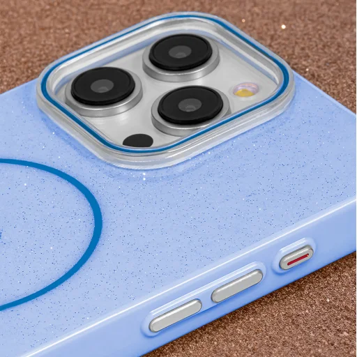 Glitter Thin Mag tok iPhone 11-hez kék - 3