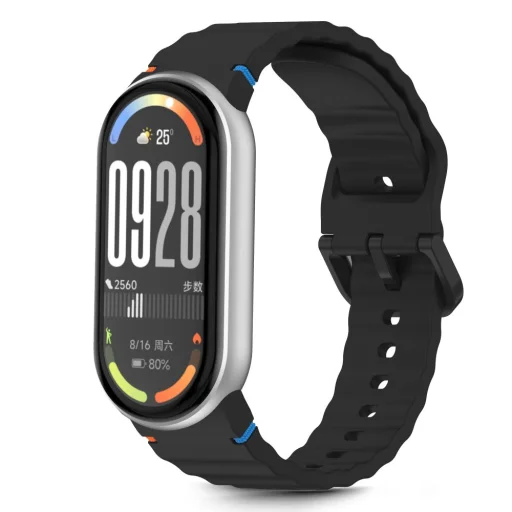 Tech-protect Szilikon Sport Xiaomi Smart Band 8 / 9 / 10 / Nfc Fekete - 1
