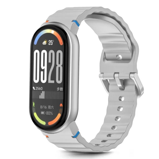 Tech-protect Silicone Sport Xiaomi Smart Band 8 / 9 / 10 / Nfc Kréta Szürke - 1