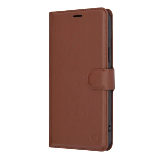 iPhone 15 Plus - Bőr Tok - Techsuit - Barna tok - 4