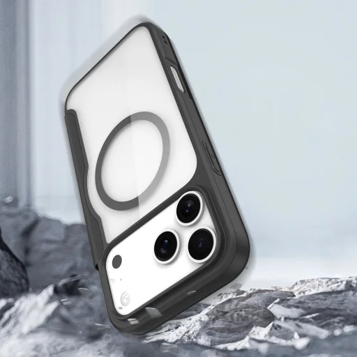  iPhone 17 Pro Max Fekete Dux Ducis Skin X Pro pénztárcás tok, MagSafe kompatibilis - 12