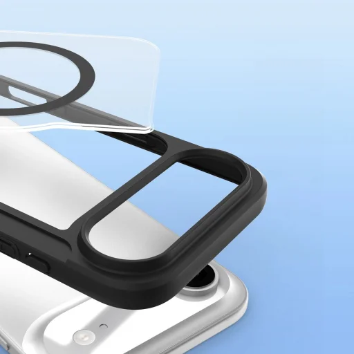  iPhone 17 Fekete Dux Ducis Skin X Pro tok pénztárcával, MagSafe kompatibilis - 11