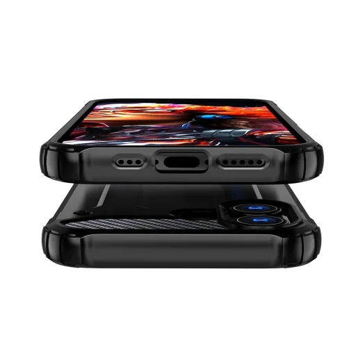  iPhone 17 fekete Hybrid Armor tok - 9