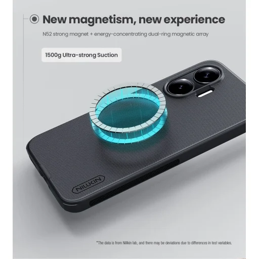 Nillkin Super Frosted PRO Mágneses Hátlap Poco F7 Fekete tok - 3