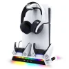 iPega P5S006 multifunkčná nabíjacia stanica s RGB chladením pre PS5 Slim biela (poškodený obal) thumbnail