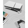 iPega P5S008 vízszintes állvány USB HUB-bal PS5 Slim/PS5 Pro-hoz fehér (Sérült csomagolás) - 6