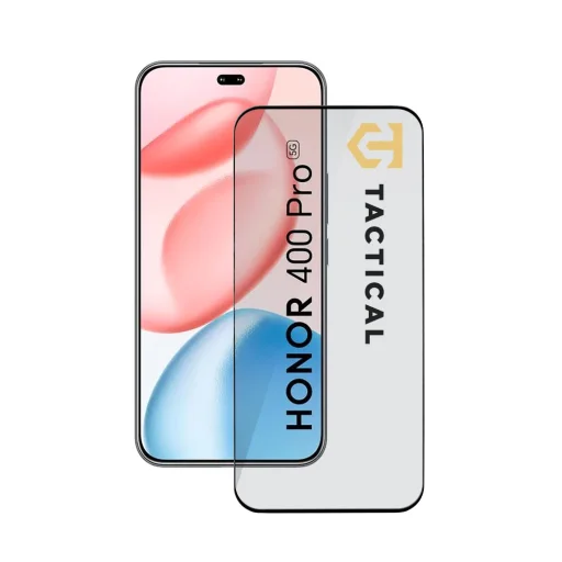 Honor 400 Pro fekete Tactical Glass Shield 5D üvegfólia - 1