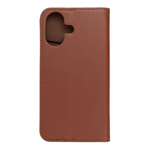  iPhone 17 Barna Bőr fliptok SMART PRO - 12