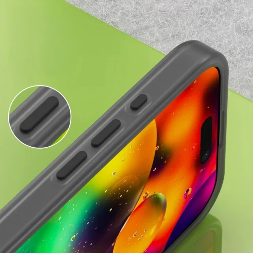  iPhone 17 Matt fekete Magnetic Abrasive tok kompatibilis MagSafe - 6