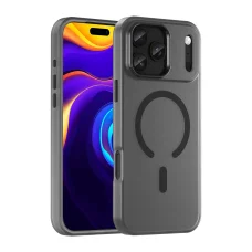  iPhone 17 Pro Max matt fekete Etui Magnetic Abrasive tok kompatibilis MagSafe