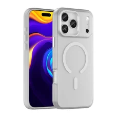  iPhone 17 Pro Max matt fehér Magnetic Abrasive tok