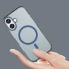  iPhone 17 Matt Kék Magnetic Abrasive tok kompatibilis MagSafe thumbnail
