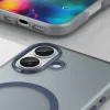  iPhone 17 Matt Kék Magnetic Abrasive tok kompatibilis MagSafe thumbnail