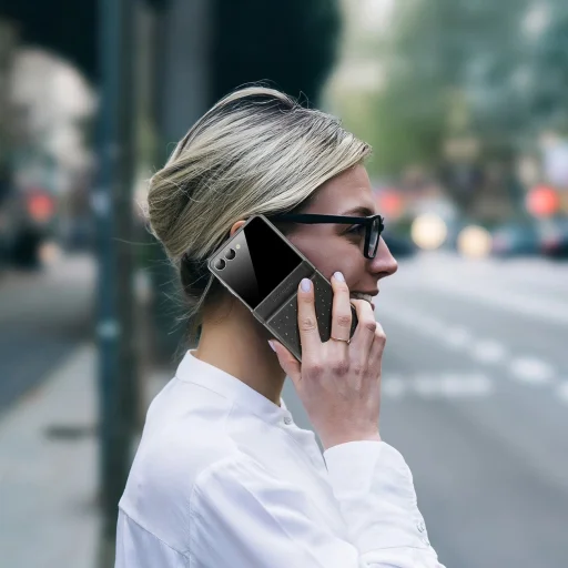  Samsung Galaxy Z Flip7 Fekete Dux Ducis Stex tok  - 12