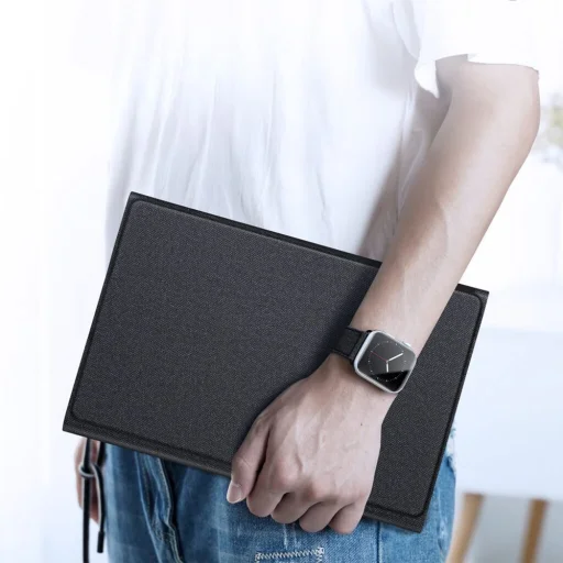  SAMSUNG Galaxy Tab S10 FE Plus fekete DUX DUCIS fliptok összehajtható vezeték nélküli billentyűzettel - 4