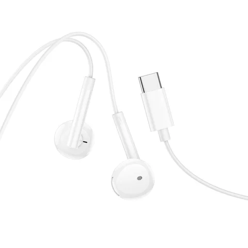 HOCO vezetékes fülhallgató Type C mikrofonnal M95 fehér - 4