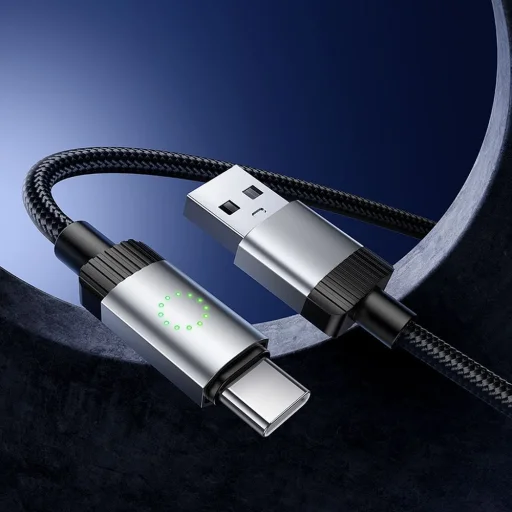 Kábel USB A - USB C Hoco 3A 1 m X117 fekete - 3