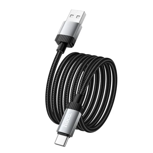 Kábel USB A - USB C Hoco 3A 1 m X117 fekete - 4