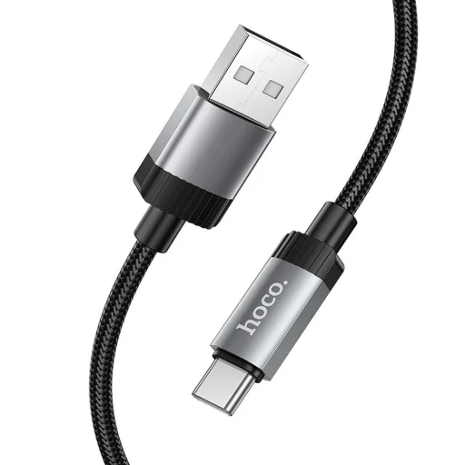 Kábel USB A - USB C Hoco 3A 1 m X117 fekete - 1
