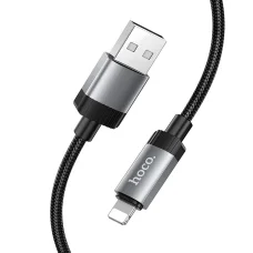 Hoco 2,4A 1 m USB A-hoz Lightning kábel fekete