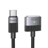 Kábel USB C - Mag3 Hoco 5A 140W mágneses 1,8 m U141 fekete Macbookhoz