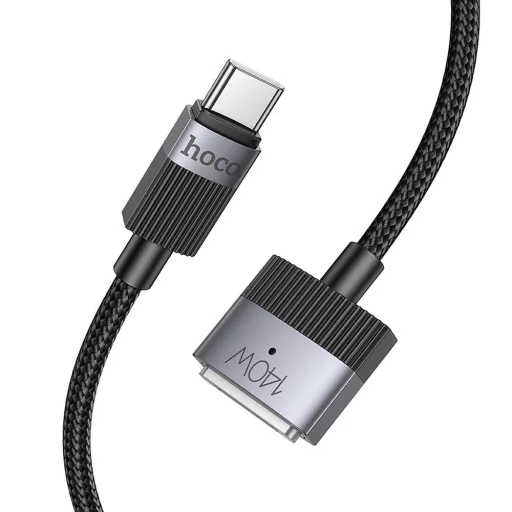 Kábel USB C - Mag3 Hoco 5A 140W mágneses 1,8 m U141 fekete Macbookhoz - 6