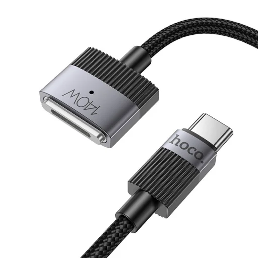 Kábel USB C - Mag3 Hoco 5A 140W mágneses 1,8 m U141 fekete Macbookhoz - 7